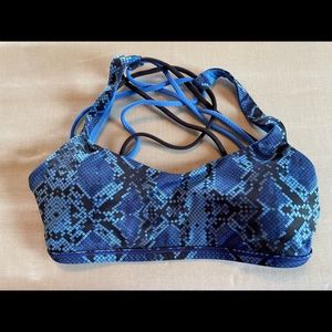 Lululemon Free To Be Wild Sports Bra- Snake Print